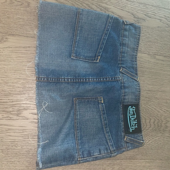 Micro Mini Von Dutch Skirt Vintage - Picture 1 of 5